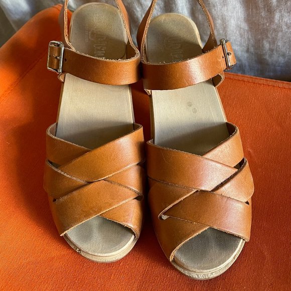 Sandgrens Clogs Shoes - SOLD // Sandgrens Rio Grande Nude Sandal - High
